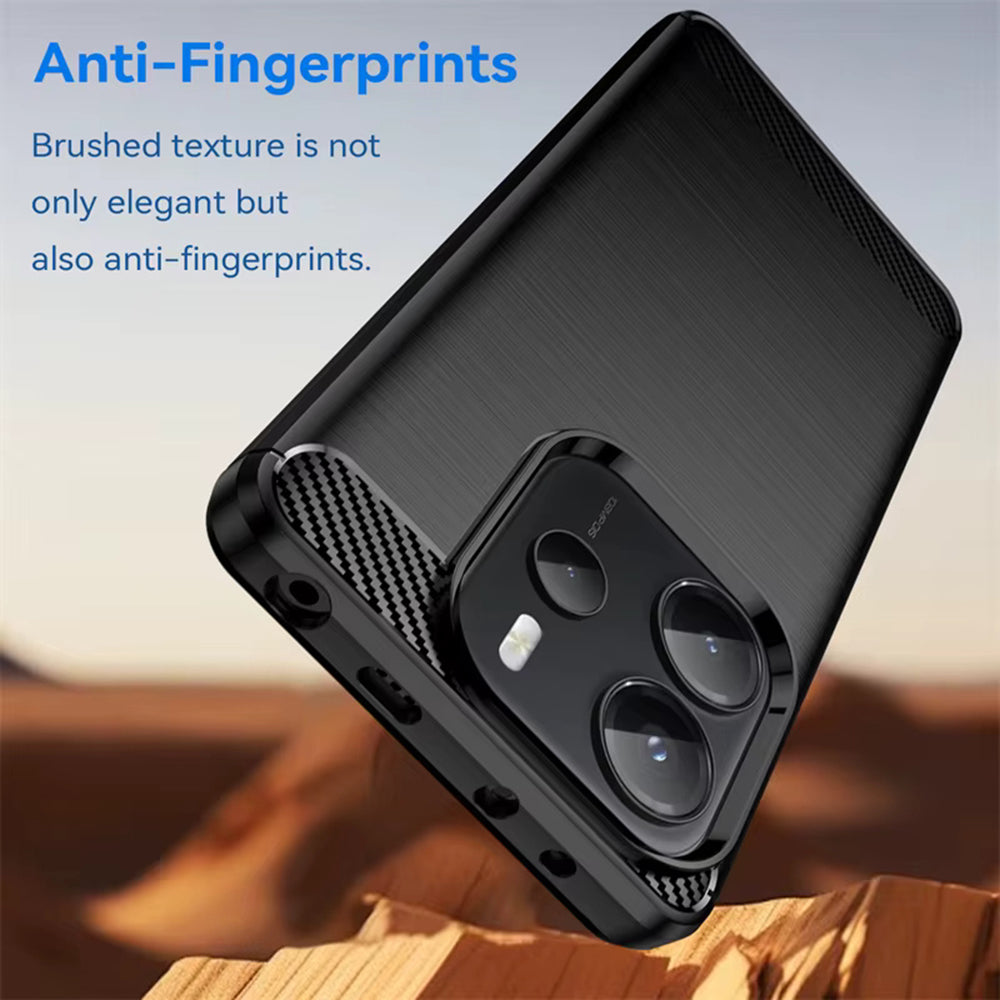 Case for Xiaomi Redmi Note 14 4G (Standard), Techsuit, Carbon, Black