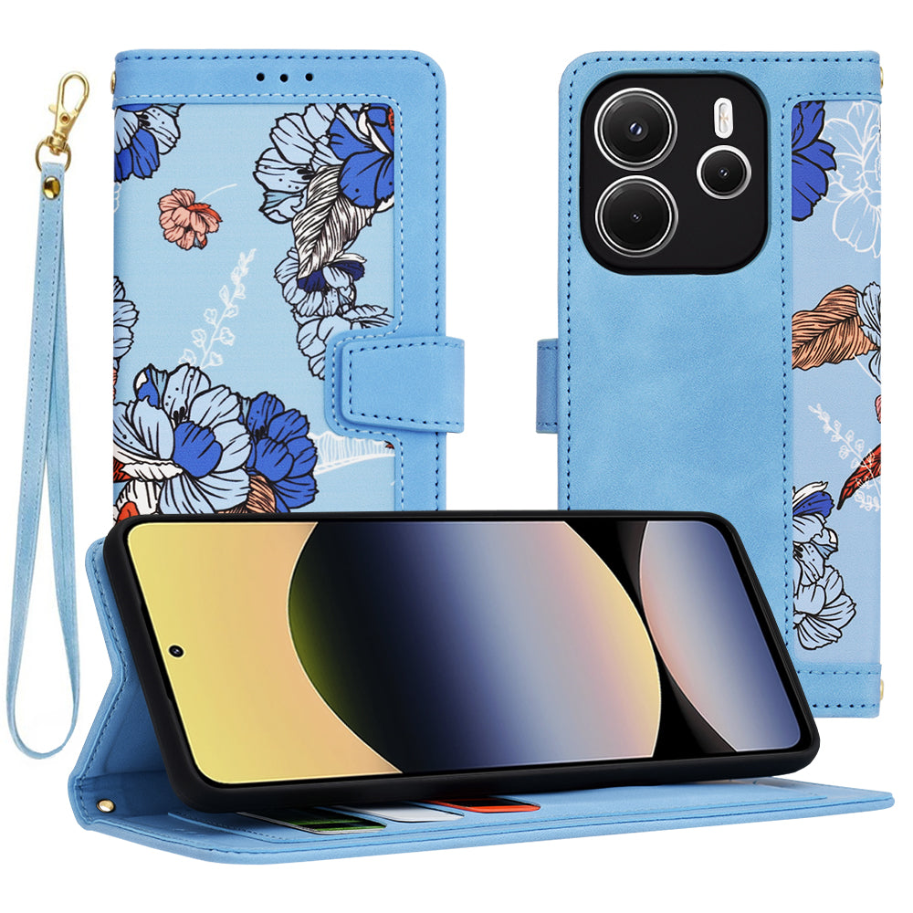 Kuori Xiaomi Redmi Note 14 4G:lle (Standard), Techsuit, FlipCraft, Sininen