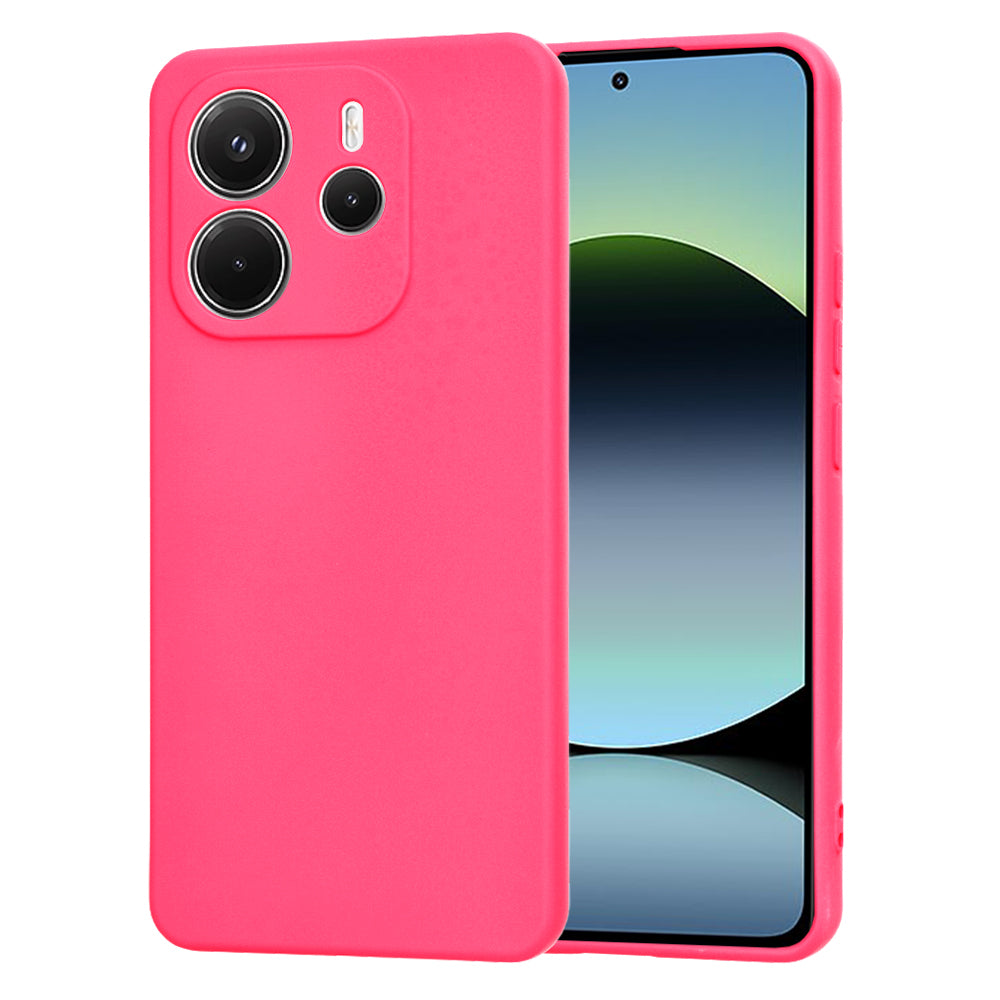 Kuori Xiaomi Redmi Note 14 4G:lle (Standard), Techsuit, SoftFlex, Tummanpunainen