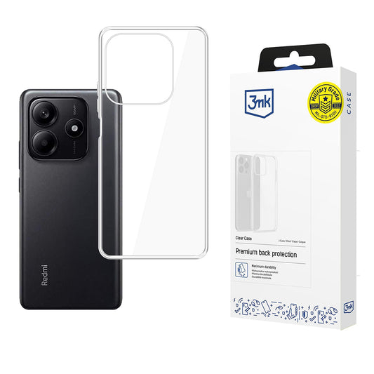 Case for Xiaomi Redmi Note 14 5G, 3MK, Clear, Transparent
