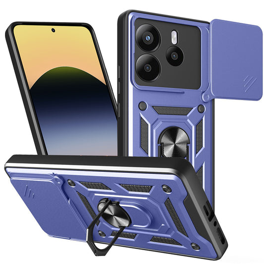 Kuori Xiaomi Redmi Note 14 5G:lle, Techsuit, CamShield, Sininen