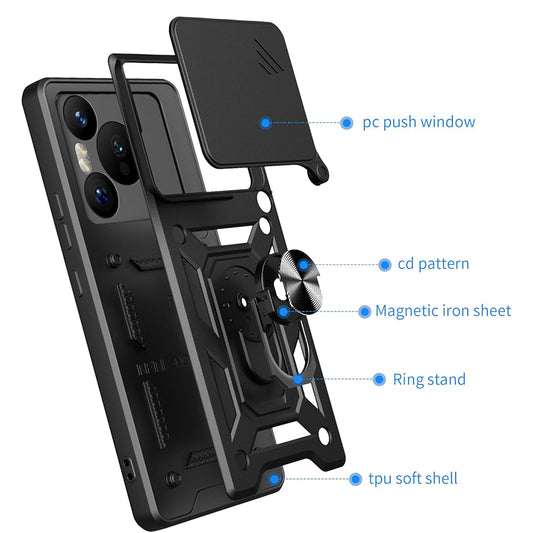 Kuori Xiaomi Redmi Note 14 5G:lle, Techsuit, CamShield, Sininen
