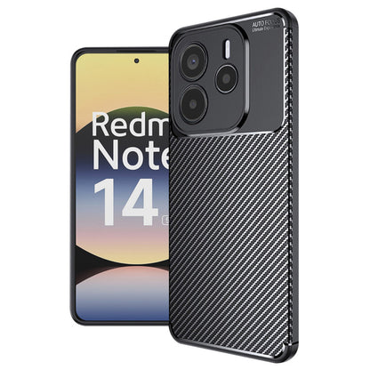 Kuori Xiaomi Redmi Note 14 5G:lle, Techsuit, Hiilikuitu, Musta