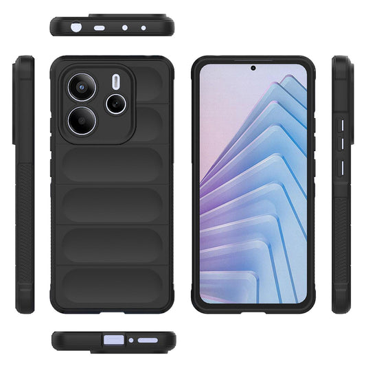 Kuori Xiaomi Redmi Note 14 5G:lle, Techsuit, Magic Shield, Musta