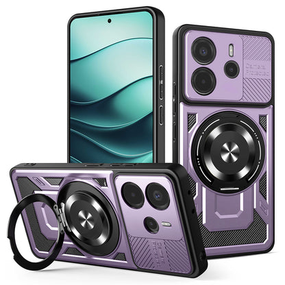 Kuori Xiaomi Redmi Note 14 5G:lle, Techsuit, RuggedCam, Violetti