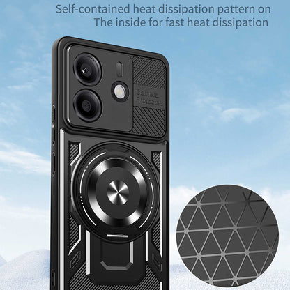 Kuori Xiaomi Redmi Note 14 5G:lle, Techsuit, RuggedCam, Violetti