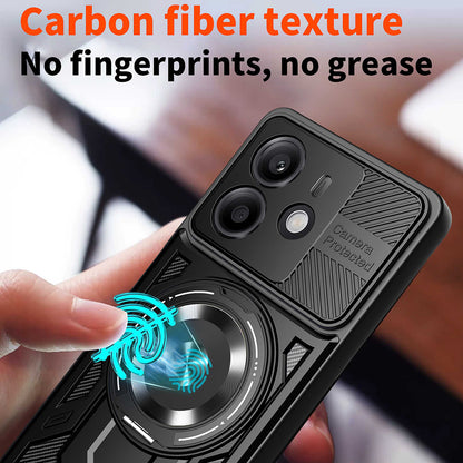Kuori Xiaomi Redmi Note 14 5G:lle, Techsuit, RuggedCam, Violetti