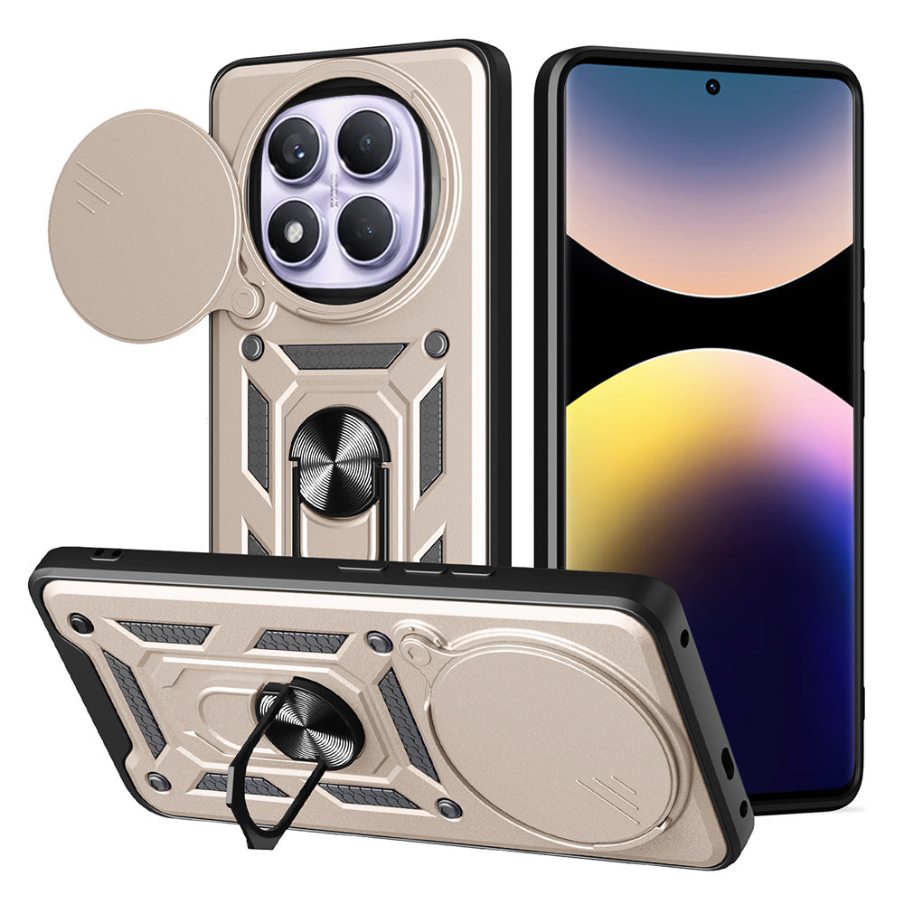 Kuori Xiaomi Redmi Note 14 Pro 4G:lle, Techsuit, CamShield, Kultainen