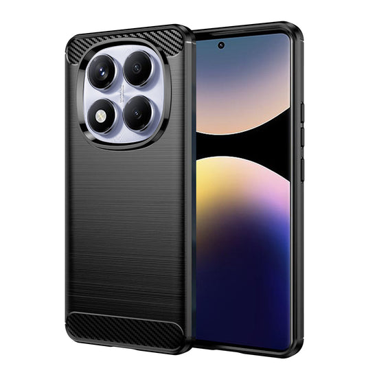 Kuori Xiaomi Redmi Note 14 Pro 4G:lle, Techsuit, Hiili, Musta