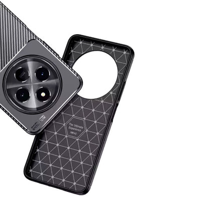 Case for Xiaomi Redmi Note 14 Pro 4G, Techsuit, CarbonFiber, Black