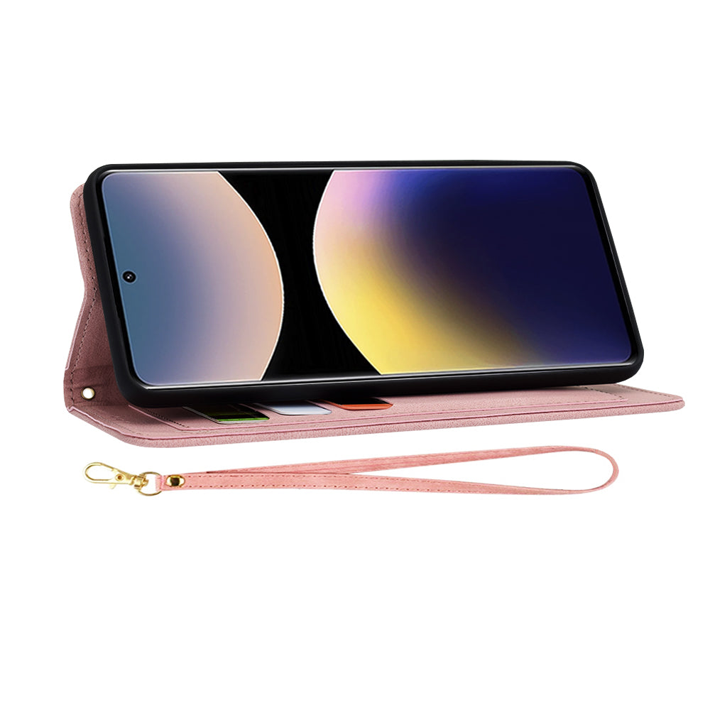 Kuori Xiaomi Redmi Note 14 Pro 4G:lle, Techsuit, FlipCraft, Vaaleanpunainen