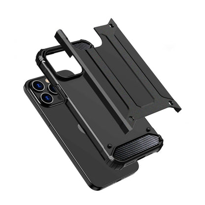 Case for Xiaomi Redmi Note 14 Pro 4G, Techsuit, Hybrid Armor, Black
