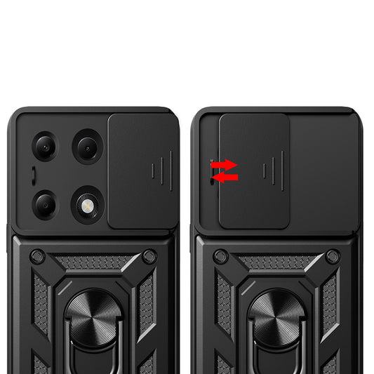 Kuori Xiaomi Redmi Note 14S / Note 13 Pro 4G / Poco M6 Pro 4G:lle, Techsuit, CamShield, Sininen