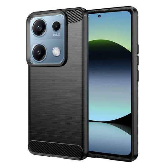 Kuori Xiaomi Redmi Note 14S:lle, Techsuit, Hiili, Musta