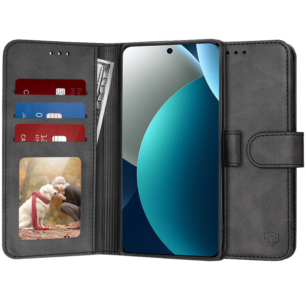 Suojakotelo Xiaomi Redmi Note 15 Pro 4G:lle, Techsuit, Diary Book, Musta