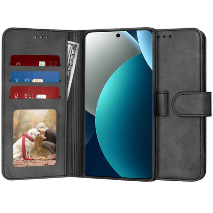 Suojakotelo Xiaomi Redmi Note 15 Pro 4G:lle, Techsuit, Diary Book, Musta