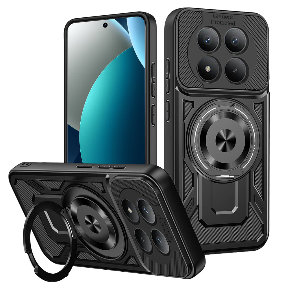 Suojakotelo Xiaomi Redmi Note 15 Pro 4G:lle, Techsuit, RuggedCam, Musta