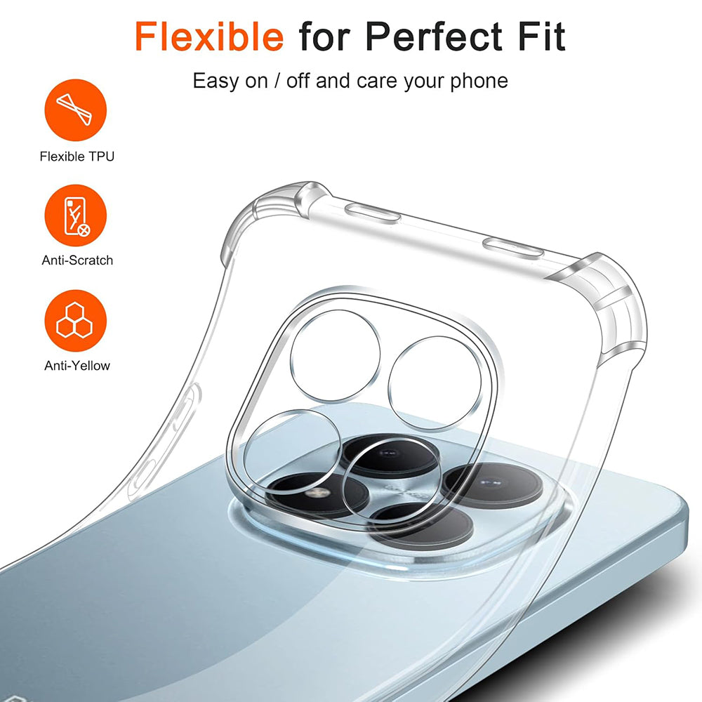 Kotelo Xiaomi Redmi Note 15 Pro 4G:lle, Techsuit, Iskunkestävä Läpinäkyvä