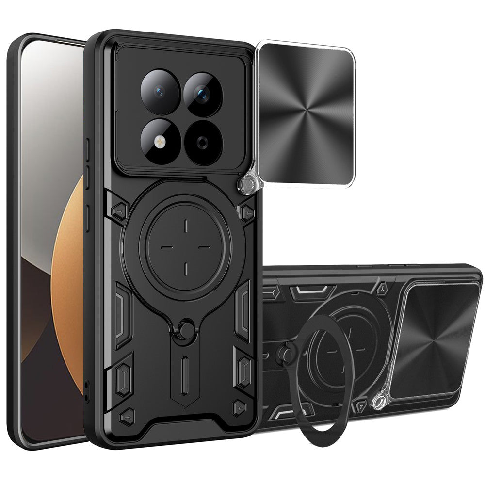Suojakotelo Xiaomi Redmi Note 15 Pro 5G:lle, Techsuit, CamGuard Pro, Musta