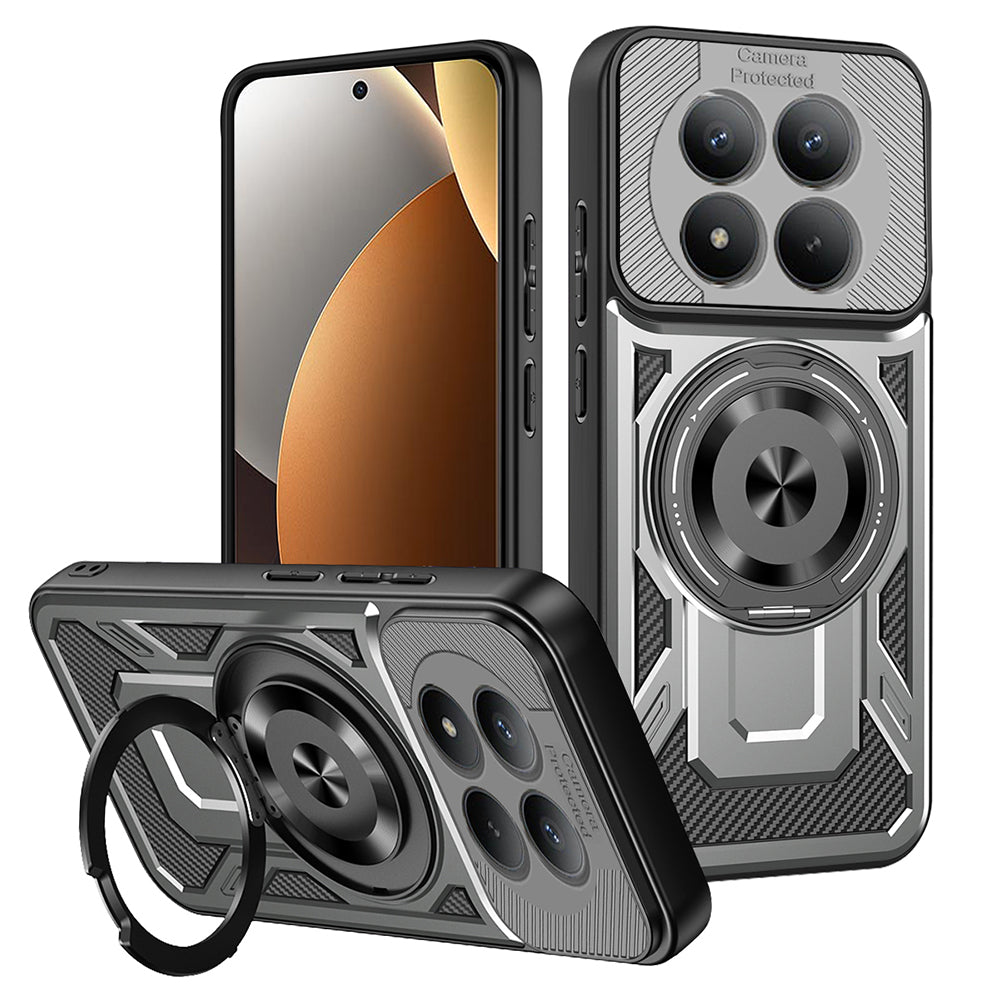 Suojakotelo Xiaomi Redmi Note 15 Pro 5G:lle, Techsuit, RuggedCam, Harmaa