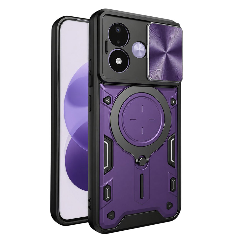 Suojakuori Xiaomi Redmi Note 17 4G / Note 17 5G -puhelimelle, Techsuit CamGuard Pro, violetti