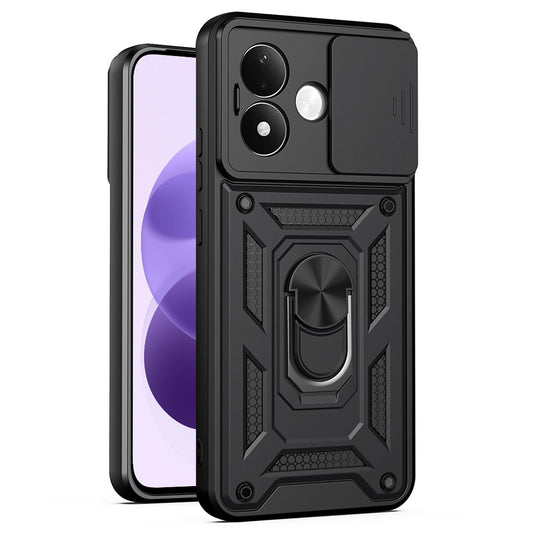Kuori Xiaomi Redmi Note 17 4G / Note 17 5G:lle, Techsuit, CamShield, Musta