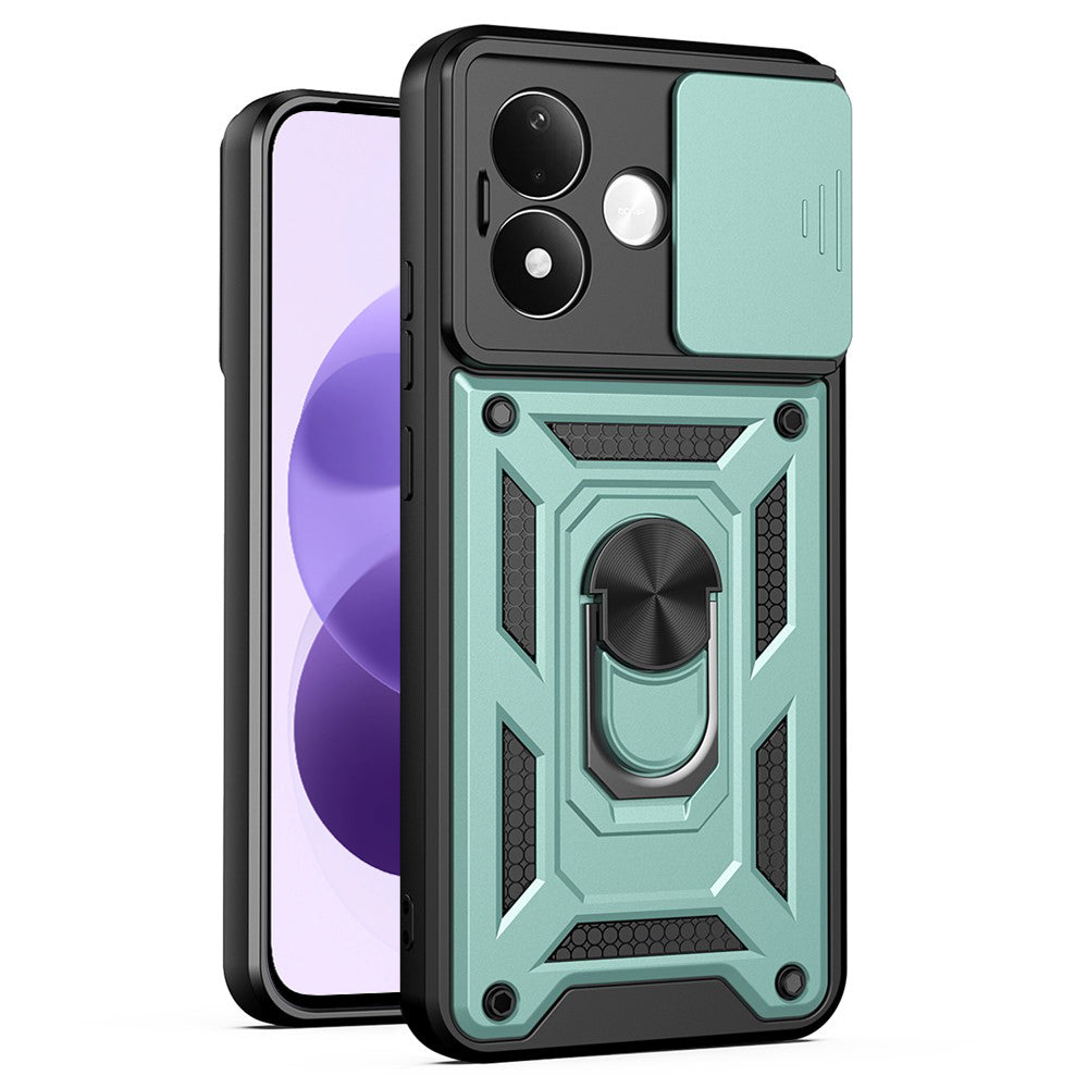 Suojakuori Xiaomi Redmi Note 17 4G / Note 17 5G -puhelimelle, Techsuit, CamShield, vihreä