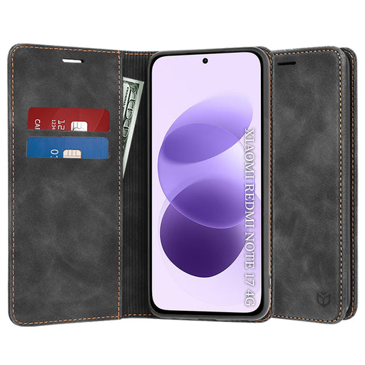 Suojakuori Xiaomi Redmi Note 17 4G / Note 17 5G -puhelimelle, Techsuit, Confy, musta