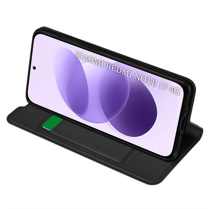 Suojakuori Xiaomi Redmi Note 17 4G / Note 17 5G -puhelimelle, Techsuit Magskin Book, musta