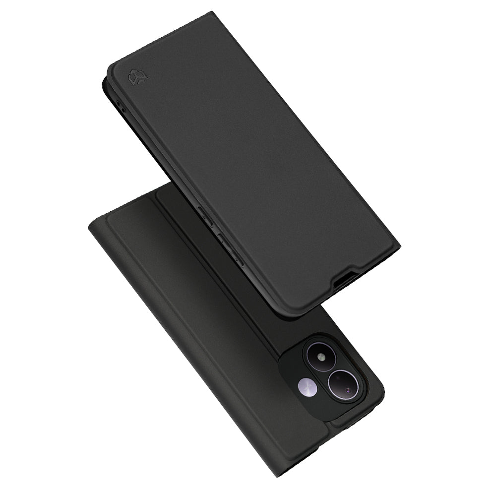 Suojakuori Xiaomi Redmi Note 17 4G / Note 17 5G -puhelimelle, Techsuit Magskin Book, musta