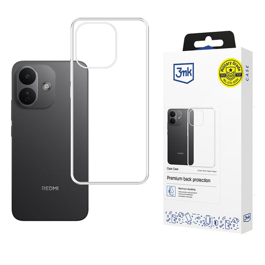 Case for Xiaomi Redmi Note 17 Pro, 3MK, Clear, Transparent