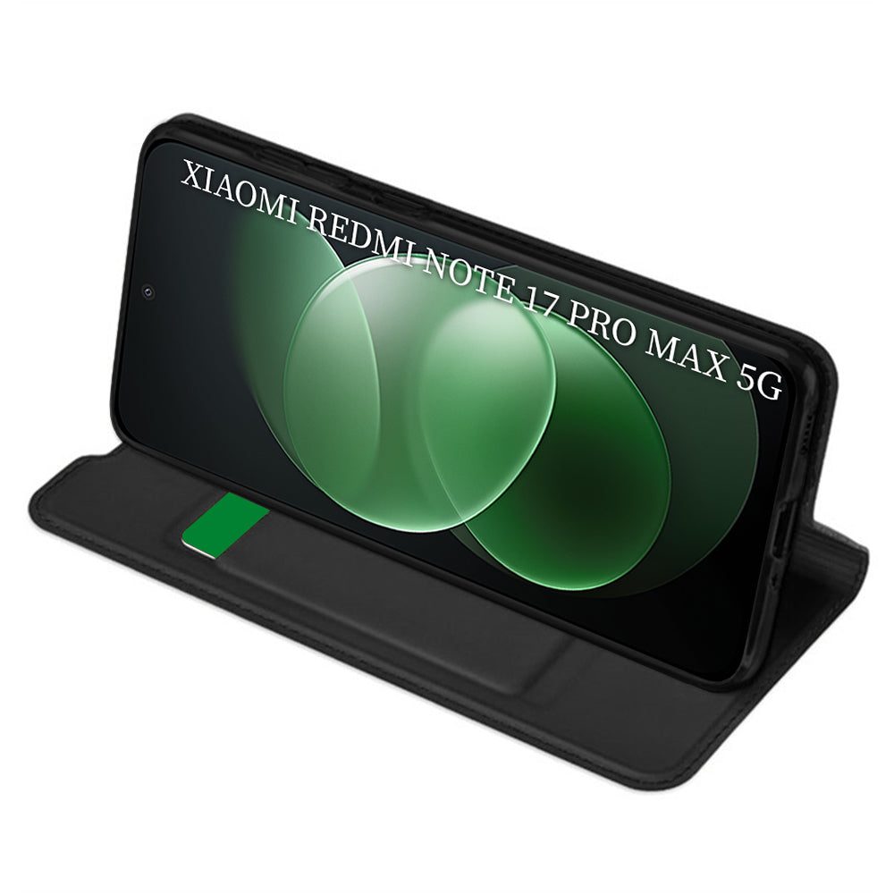 Kuori Xiaomi Redmi Note 17 Pro Maxille, Techsuit, Magskin Book, Musta
