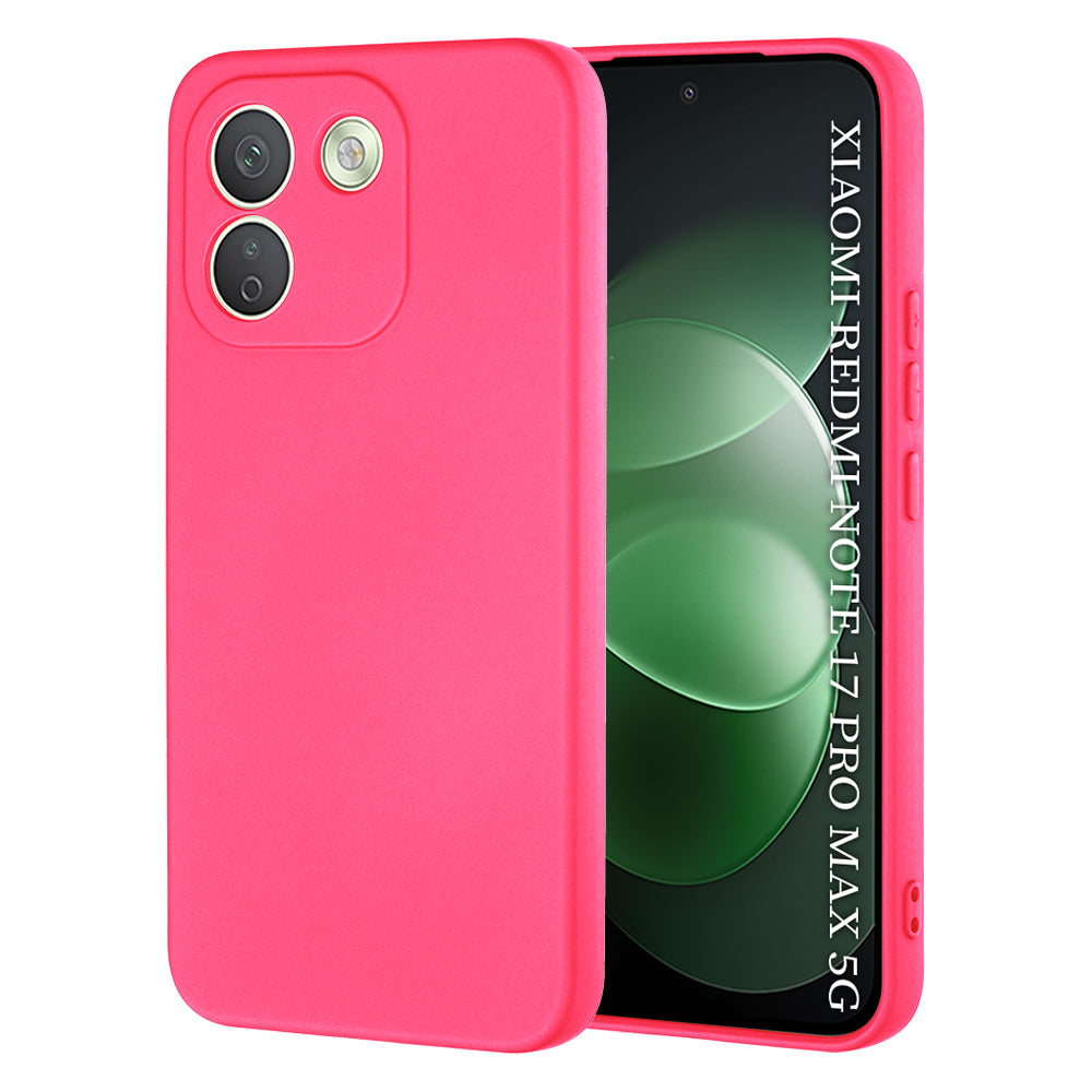 Suojakuori Xiaomi Redmi Note 17 Pro Max -puhelimelle, Techsuit SoftFlex, tummanpunainen
