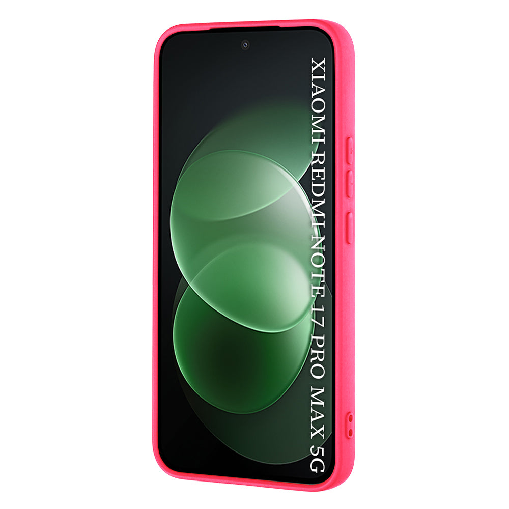 Suojakuori Xiaomi Redmi Note 17 Pro Max -puhelimelle, Techsuit SoftFlex, tummanpunainen