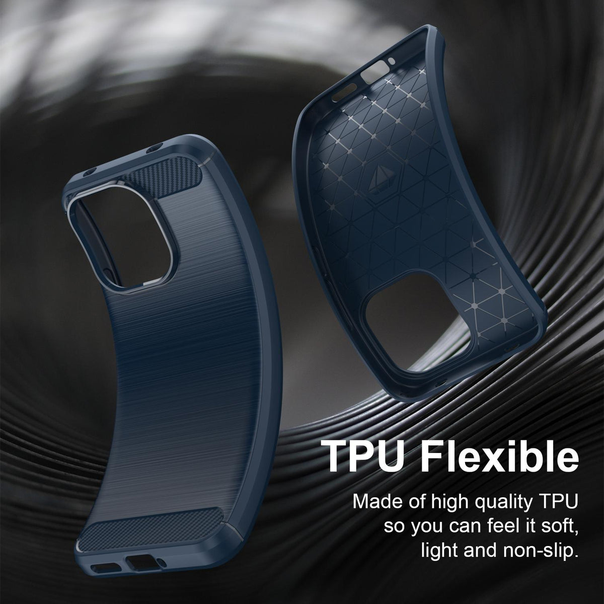 Suojakuori Xiaomi Redmi Note 17 Pro -puhelimelle, Techsuit, Carbon, sininen