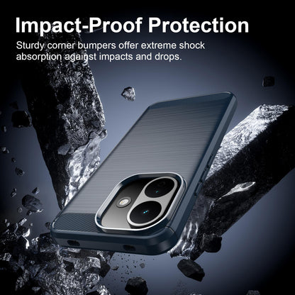 Suojakuori Xiaomi Redmi Note 17 Pro -puhelimelle, Techsuit, Carbon, sininen