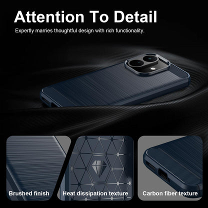 Suojakuori Xiaomi Redmi Note 17 Pro -puhelimelle, Techsuit, Carbon, sininen