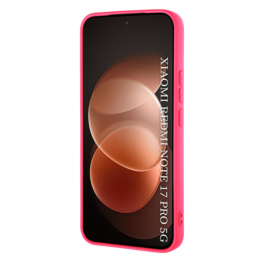 Case for Xiaomi Redmi Note 17 Pro, Techsuit, SoftFlex, Dark Pink
