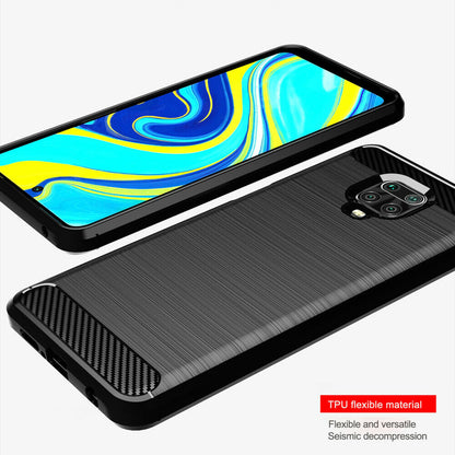 Case for Xiaomi Redmi Note 9S / Note 9 Pro / Note 9 Pro Max, Techsuit, Carbon, Black