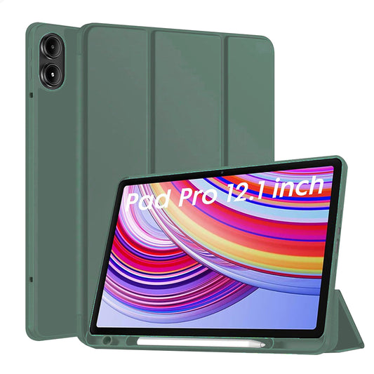 Suojakuori Xiaomi Redmi Pad Pro / Pad / Pad Pro 5G:lle, Techsuit, Flex Trifold, Vihreä