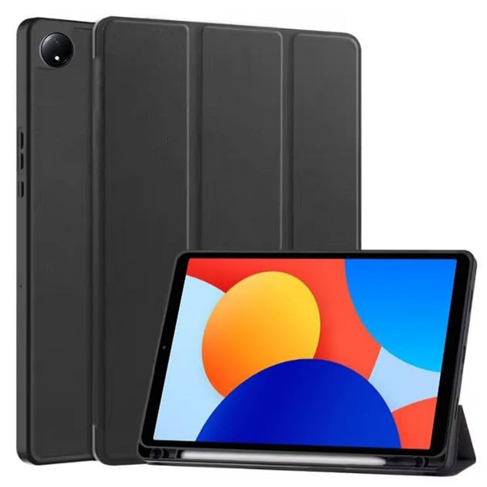 Kuori Xiaomi Redmi Pad SE 8.7:lle, Techsuit, Flex Trifold, Musta