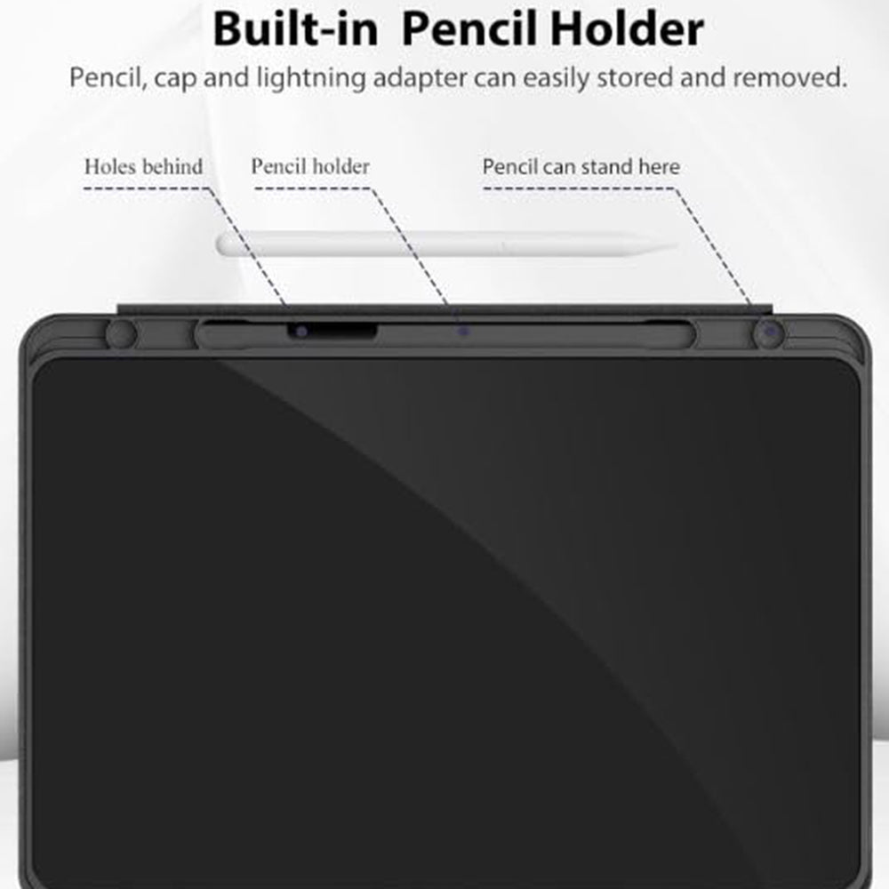 Kuori Xiaomi Redmi Pad SE 8.7:lle, Techsuit, Flex Trifold, Musta