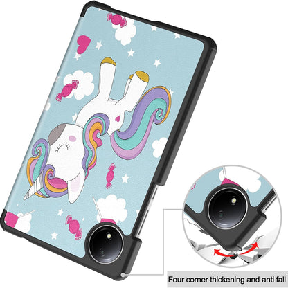 Kuori Xiaomi Redmi Pad SE 8.7:lle, Techsuit, FoldPro Unicorn, Monivärinen