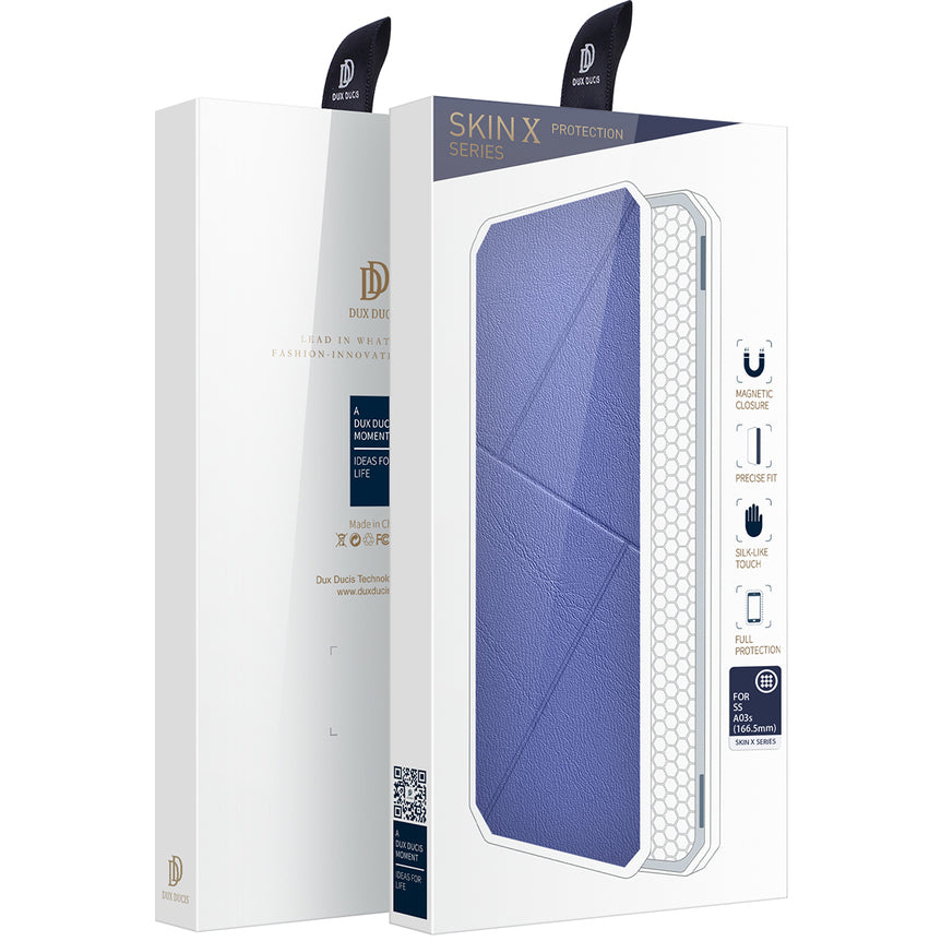 Kotelo Samsung Galaxy A03s A037, DUX DUCIS, Skin X, sininen