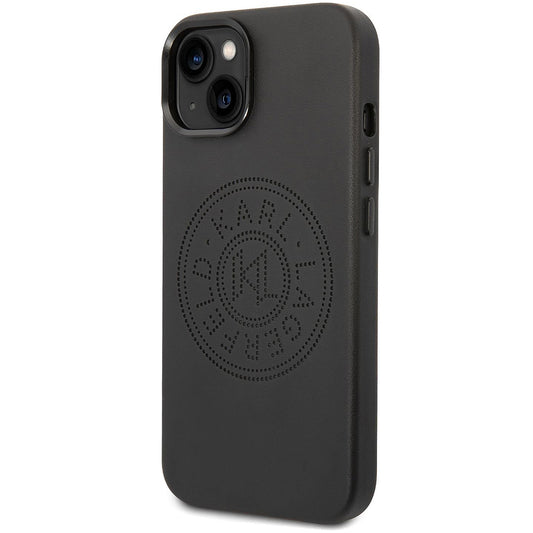 Kotelo Apple iPhone 14 Plus -puhelimelle, Karl Lagerfeld, Perforated Logo, Musta