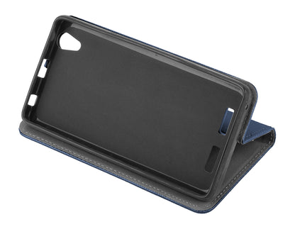 Kuori Samsung Galaxy J3 (2017) J330:lle, OEM, Smart Magnet, Laivastonsininen