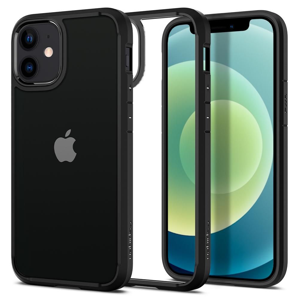Kotelo Apple iPhone 12 / 12 Prolle, Spigen, Ultra Hybrid, Musta ACS01703