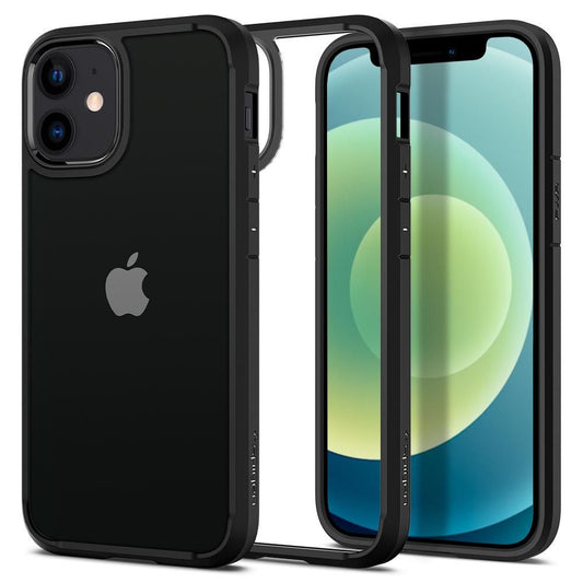 Kotelo Apple iPhone 12 / 12 Prolle, Spigen, Ultra Hybrid, Musta ACS01703