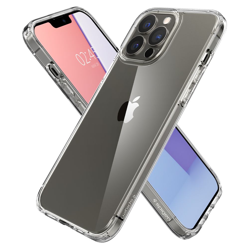 Kotelo Apple iPhone 13 Pro Max:lle, Spigen, Ultra Hybrid, Läpinäkyvä SPN1759CL