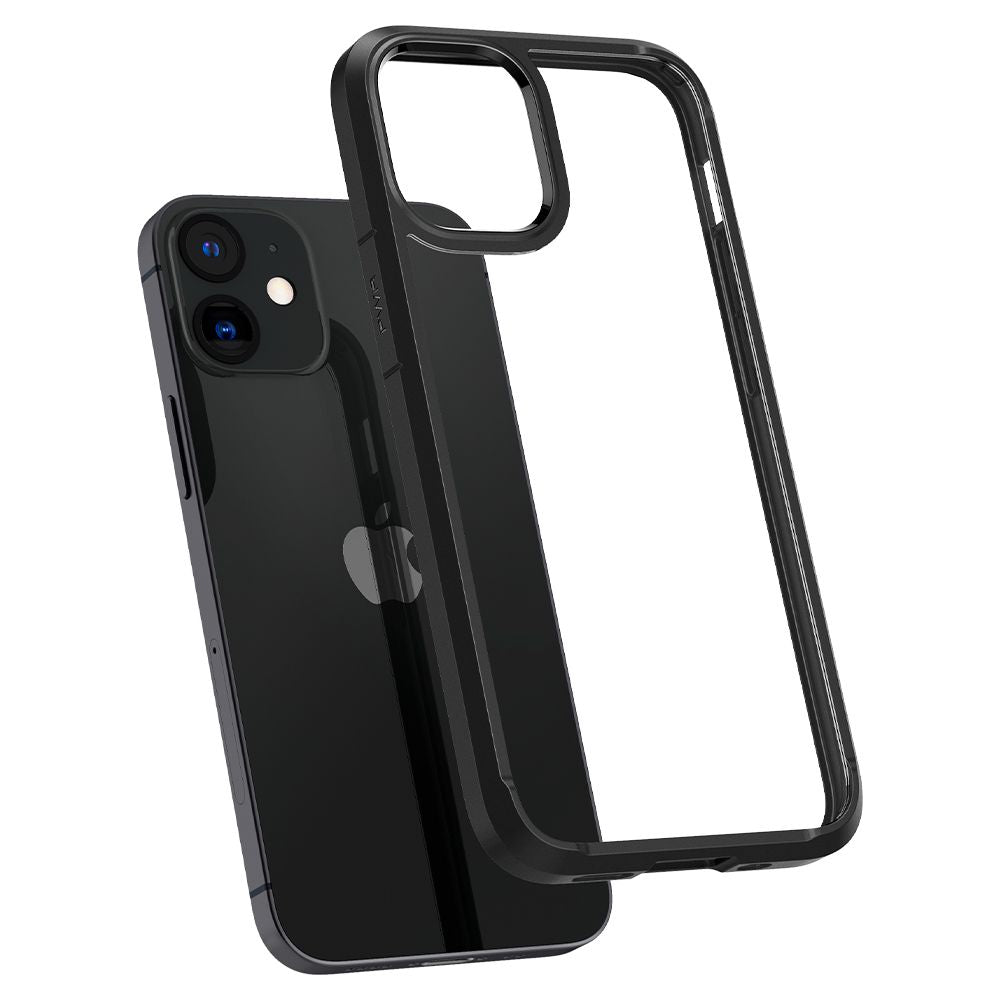 Kotelo Apple iPhone 12 / 12 Prolle, Spigen, Ultra Hybrid, Musta ACS01703